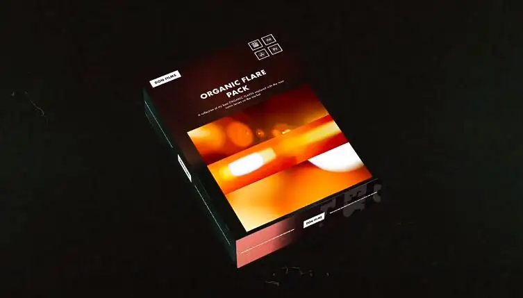 4K视频素材 50个有机金色耀斑光效动画 Organic Flare Pack
