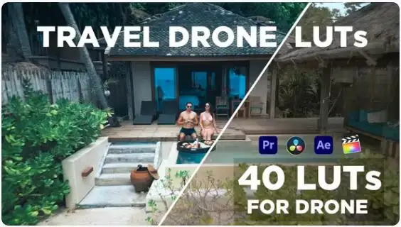 Travel Drone LUTs - 40种无人机旅行预设调色包