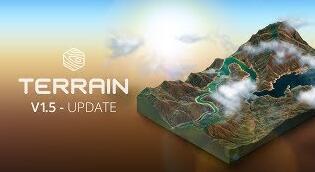 Blender插件 Terrain Creator V1.2 自然地形地貌创建制作