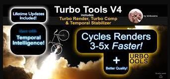 Blender插件 加快渲染速度 Turbo Tools V4.0.8