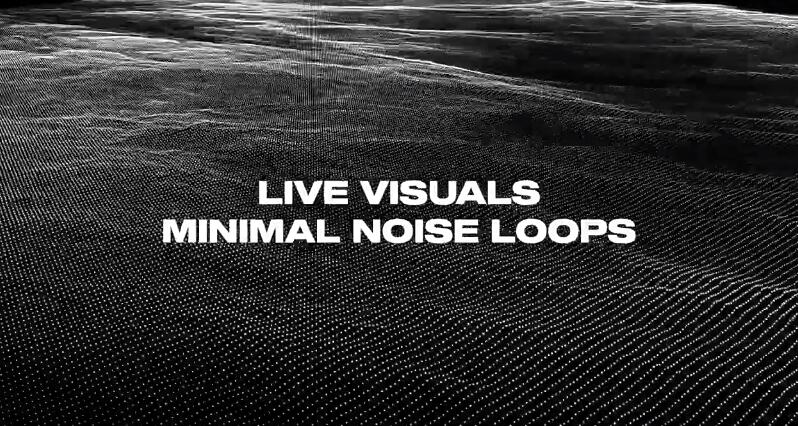 视频素材 44个信号噪波干扰损坏视觉特效动画 Minimal Noise Loops