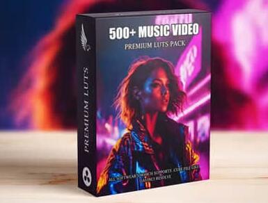 LUTs调色预设 500组电影音乐视频 Cinematic Music Video LUTs Bundle