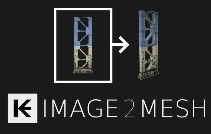 Blender插件 一键将图像转换为网格几何图形 Image 2 Mesh Pro v1.4.1.3