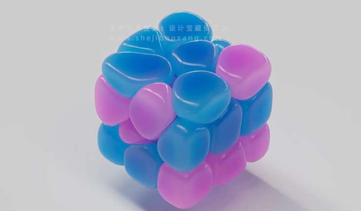 C4D教程 使用柔体动力学创建立方体填充动画 New C4D Soft Body Dynamics, Filling a Cube with Shapes