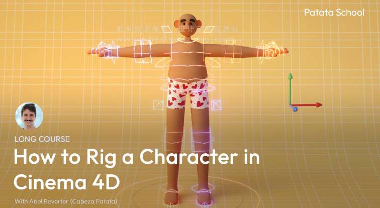 C4D教程 三维角色绑定 Patata School – How to Rig a Character in Cinema 4D