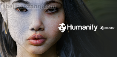 Blender插件 一键打造影视级别写实人体面部身体手脚皮肤着色器预设One Click Skin Shader - Humanify