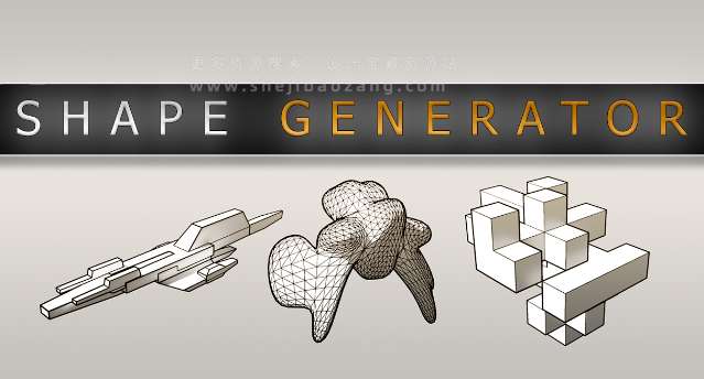 Blender插件 一键创建多种3D模型对象形状生成器 Shape Generator V1.7.14