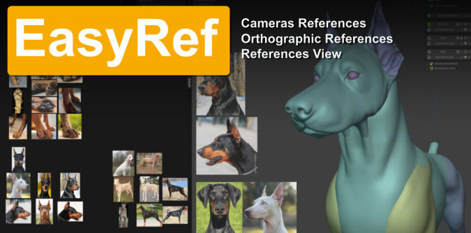 Blender建模视窗导入参考图插件 Easyref V0.2.3附视频教程