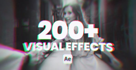 AE短视频特效包模板200组 Visual Effects Pack