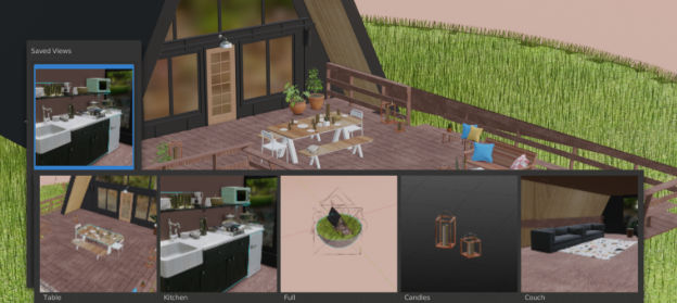 Blender镜头视图保存模型快速查找插件 Saved Views V3.0.0