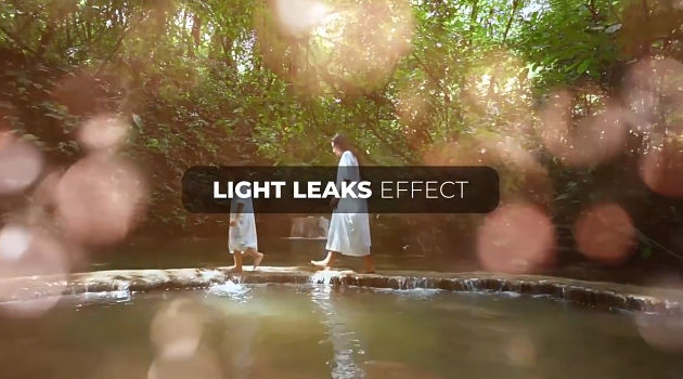 达芬奇梦幻婚礼浪漫光效叠加特效预设 Light Leaks Effect