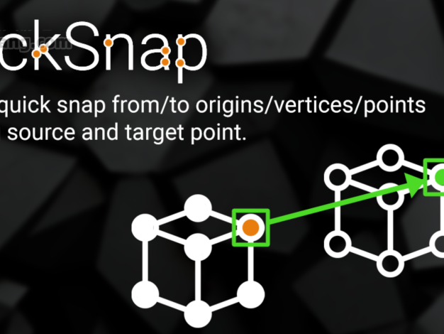 Blender插件-QuickSnap v1.2.5对象/顶点/原点捕捉/对齐吸附实用插件