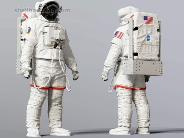 3D模型-宇航员NASA俄罗斯阿波罗宇航服高精度三维模型 支持Blender/FBX/OBJ格式