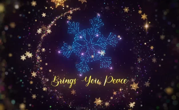 PR预设-华丽多彩粒子圣诞节日文字片头 Merry Christmas Intro