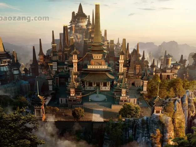 3D模型-高质量中国东方神话玄幻仙侠古风庙宇建筑三维模型合集