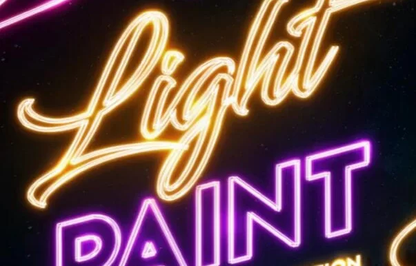 PS动作特效-霓虹灯手绘字体文字发光特效赛博朋克形风格logo标志PSD模板