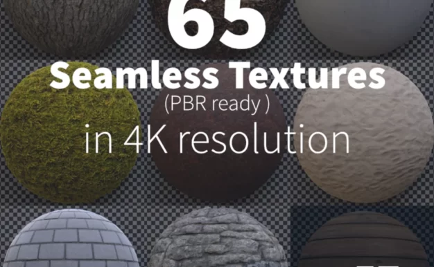 4K贴图纹理-无缝沥青树皮混凝土草地沙子砾石纹理贴图合集