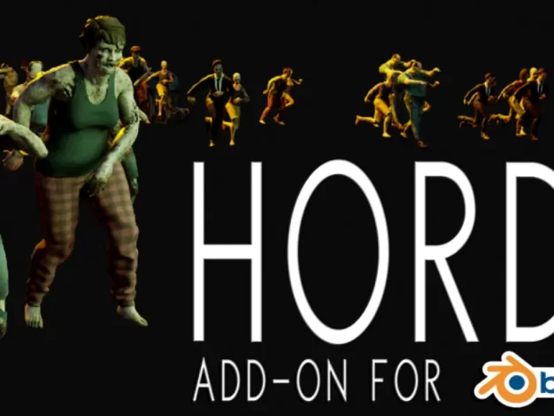 Blender插件汉化 程序化人群Horde