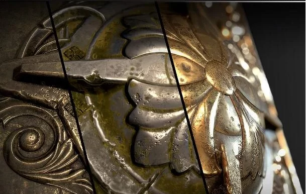 20个高级真实金属铁锈花纹4K材质Alpha贴图纹理