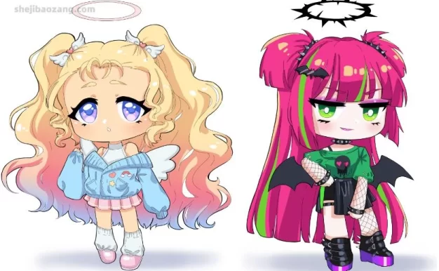 PS教程-绘制卡通可爱动漫角色视频教程 附笔刷和源文件