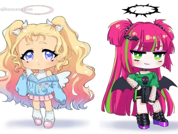 PS教程-绘制卡通可爱动漫角色视频教程 附笔刷和源文件