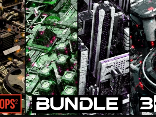 4套顶级科幻风格Blender三维模型预设