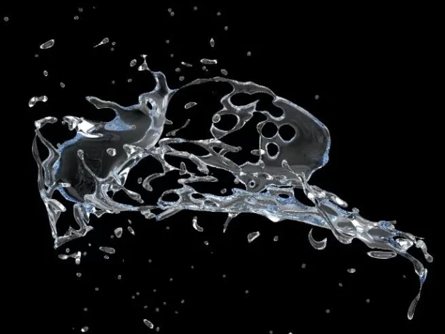 高质量水流水花液体真实模拟3D模型资产