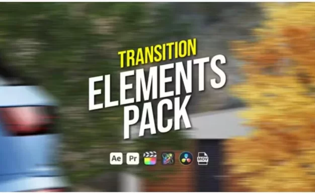 视频素材 100个创意车辆树木路牌建筑墙体移动遮挡无缝转场动画 (有透明通道+音效)