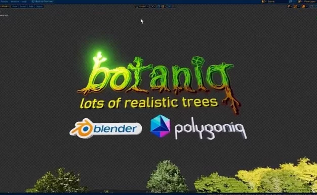 Blender预设 花草树木植物绿化模型Botaniq Tree And Grass Library V7.0.0