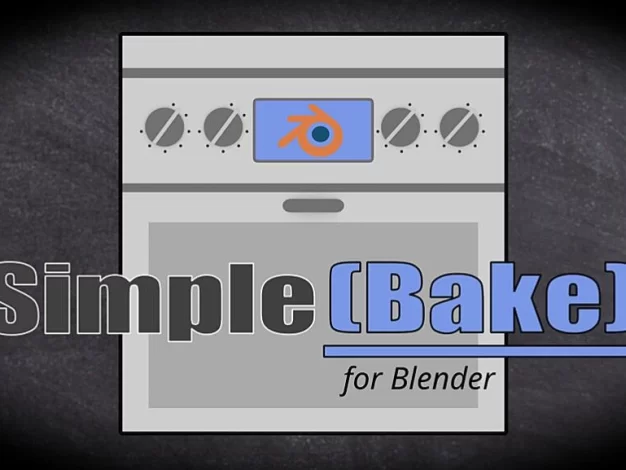 SimpleBake V1.2.2烘焙PBR材质纹理贴图Blender插件