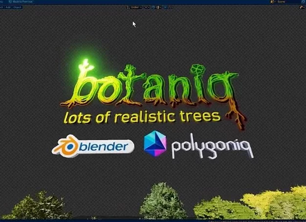 Blender预设 花草树木植物绿化模型Botaniq Tree And Grass Library V7.0.0