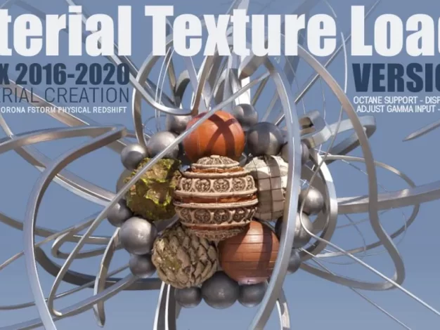 3DS MAX插件 加载PBR材质纹理 Material Texture Loader v1.810