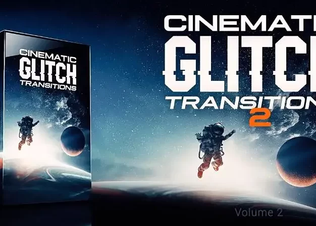 PR模板 电影故障毛刺干扰视觉特效转场过渡动画 Cinematic Glitch Transitions Pack V2