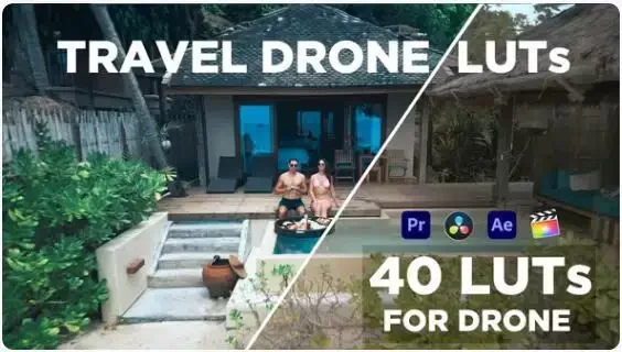 Travel Drone LUTs – 40种无人机旅行预设调色包