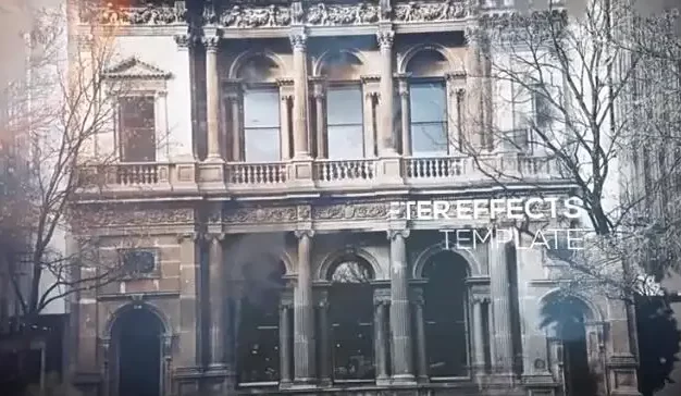 AE模板-大气水墨遮罩动画 简洁流畅的图文展示动画