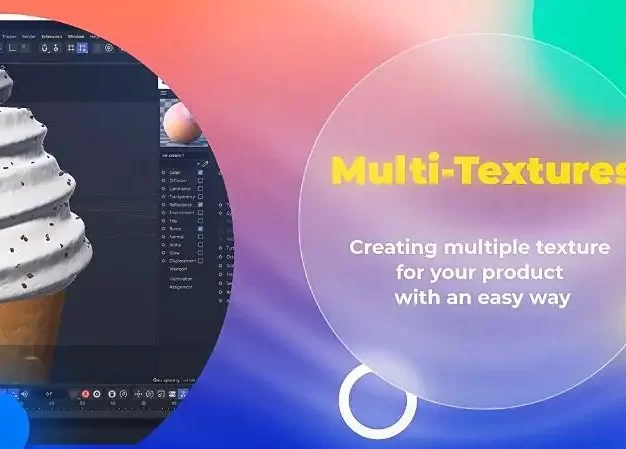 C4D教程-学习从零开始制作冰激凌产品场景Cinema 4D Masterclass Creating Ice Cream Product
