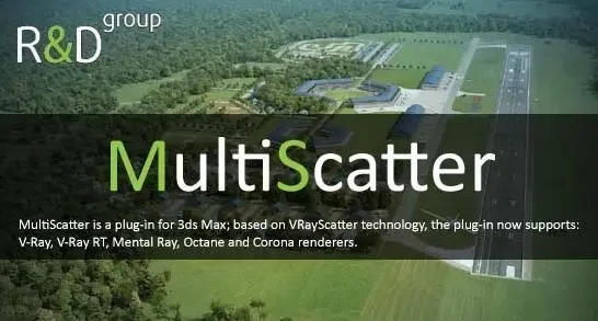 3DS MAX多物体散布插件 快速生成复杂场景元素MultiScatter v1.630 For 3ds Max 2024