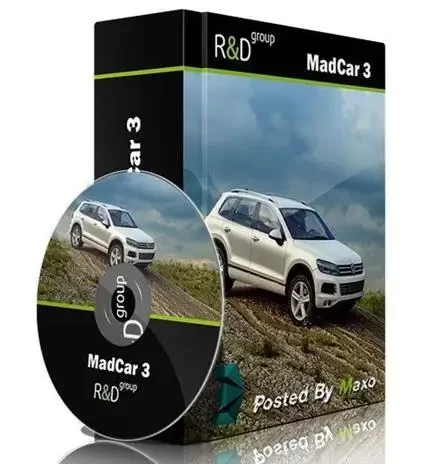 3DS MAX汽车动画绑定插件 一键模拟各类车辆行驶效果MadCar v3.069