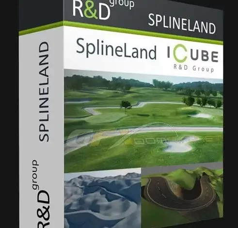3DS MAX地形路面生成插件 快速转换曲线为逼真地形SplineLand V1.054