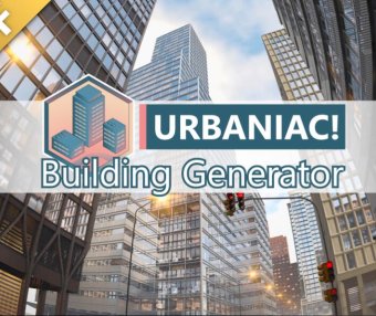 Blender一键程序化生成逼真的城市建筑环境插件+预设包 Urbaniac! Building Generator v0.31