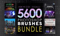 5673个PS笔刷超级捆绑集合包8合1 Photoshop Brushes Mega Bundle