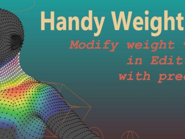 Blender插件 模型权重编辑 Handy Weight Edit V1.2.2