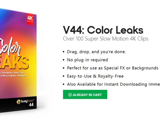 4K视频素材 103个彩色镜头漏光光晕叠加合成动画Color Leaks