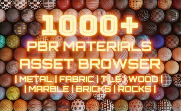 Blender材质 可商用千款3D材质库PBR Materials 1000+
