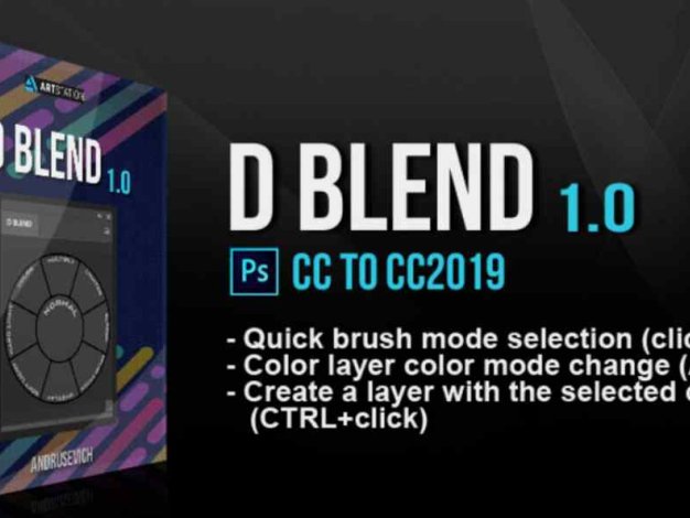 PS插件 D BLEND 1.0 汉化版 图层混合处理必备Photoshop插件
