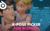 Blender插件X-Pose Picker V4.0三维模型绑定控制动画制作利器