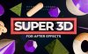 AE脚本 三维模型直接导入添加纹理材质工具 Super 3D V1.2.2+使用教程