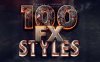 100款火焰岩浆烟雾裂纹PS特效文字模版100 Photoshop Layer Styles Bundle - Text Effect