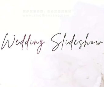 浪漫爱情婚礼电子相册AE模板Wedding Slideshow V1打造精美婚礼展示动画
