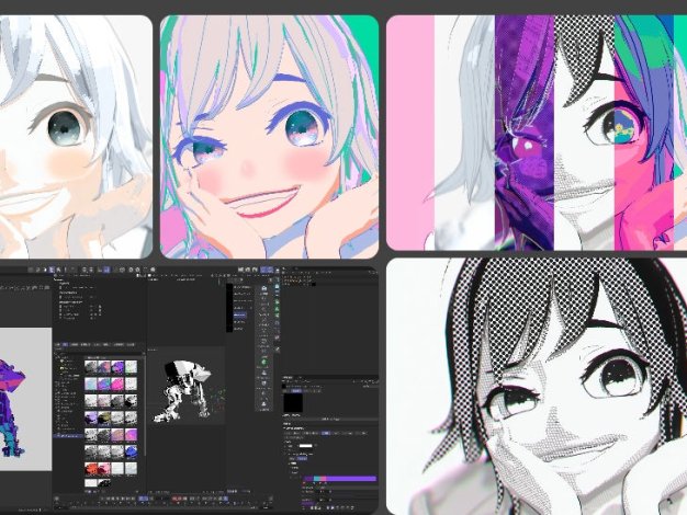 C4D30组Redshift卡通风格渲染着色器RS材质球预设YMA Toon Shader for Redshift and Cinema 4D